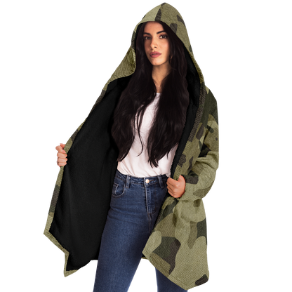 Camo Cloak | Green Fabric Camouflage | Microfleece