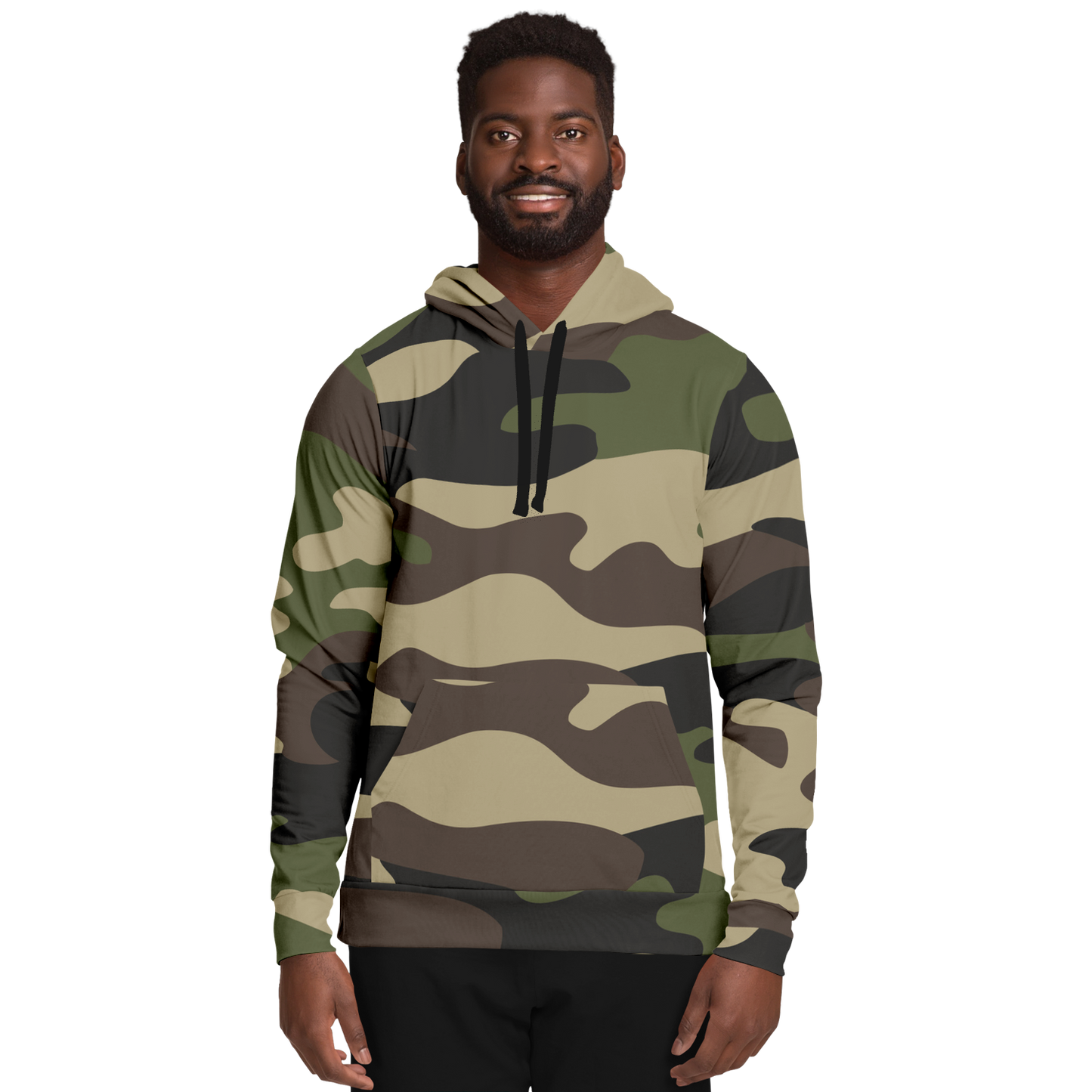 Camo Hoodie | Classic Green Camouflage Pullover