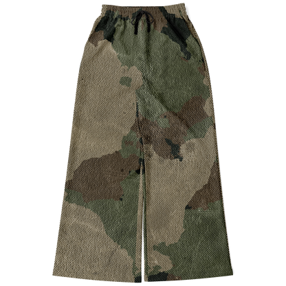 Camo Wide Leg Pants | Dirty Old Brown Camouflage