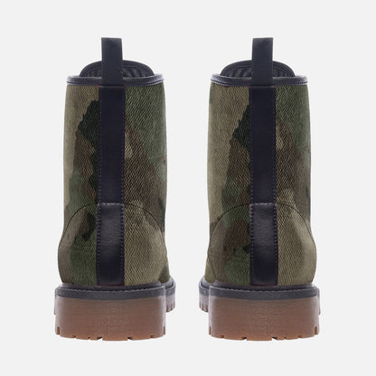 Camo Boots | Leather Camouflage in Dirty Brown