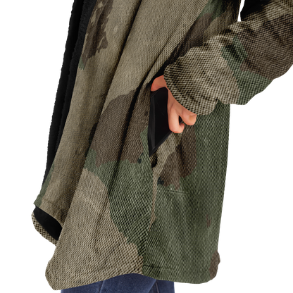 Camo Cloak | Dirty Brown Camouflage | Microfleece