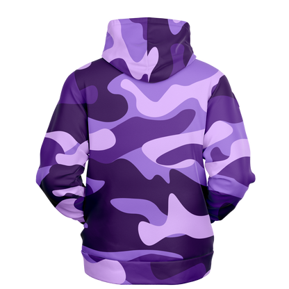 Camo Hoodie | Purple, Blue & Mauve Camouflage Pullover