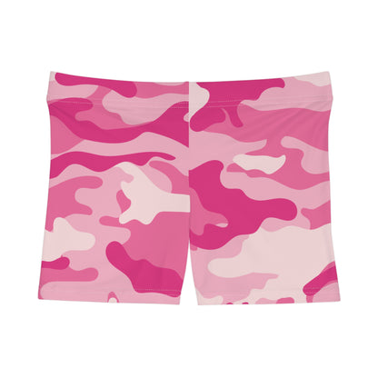 Women's Camo Shorts | Tight Fit | Lavender Pink Camouflage