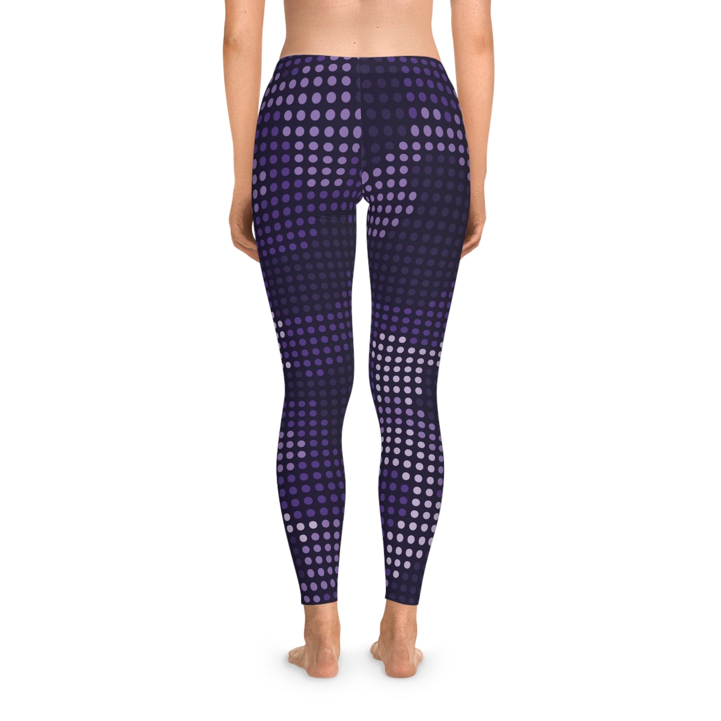 Blue Led Camo Leggings For Women | Mid Waist Fit