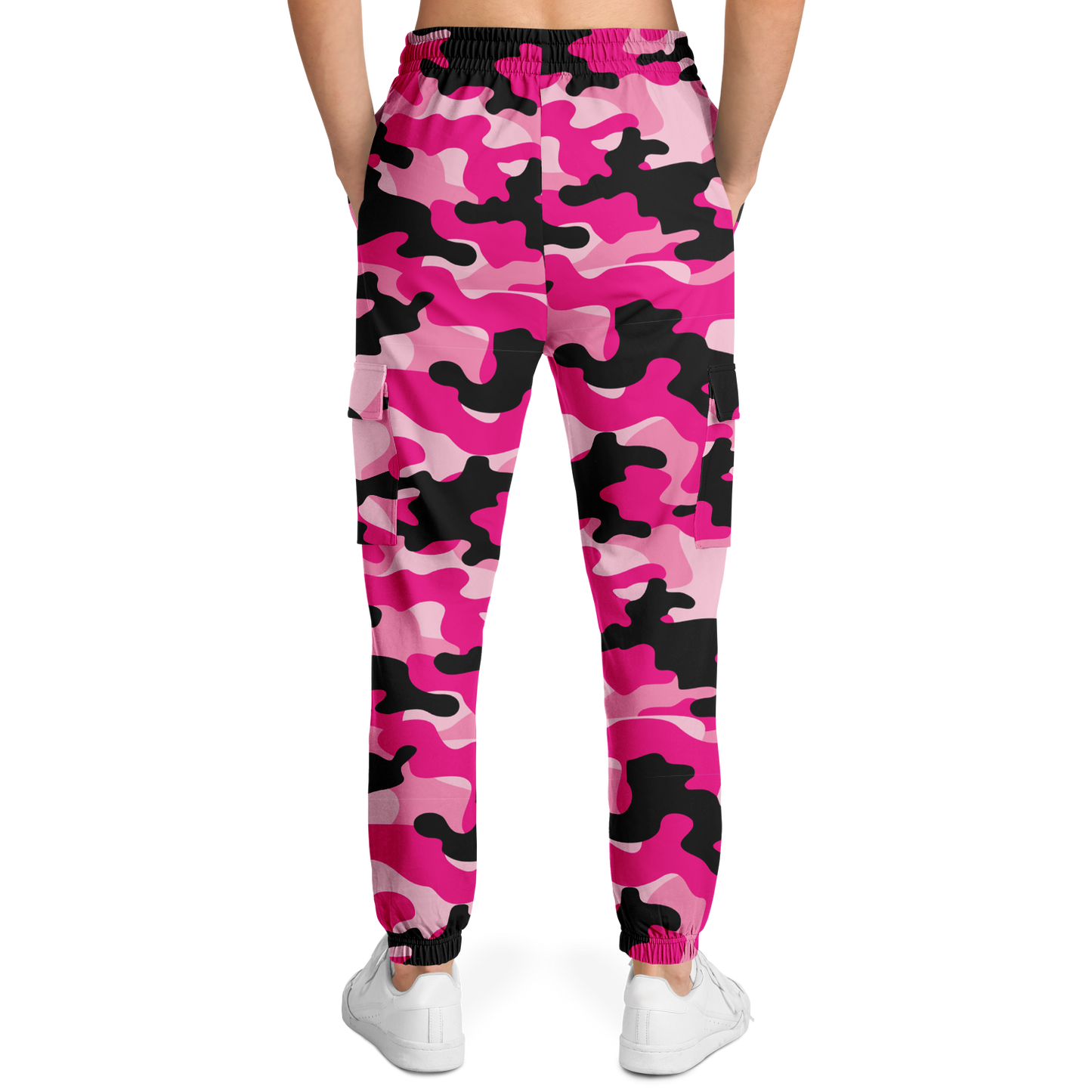 Pink Camo Cargo Pants | Candy, Black, & Cerise Mixed Camouflage