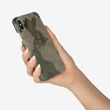 Camo Phone Case | iPhone | Dirty Brown Camouflage