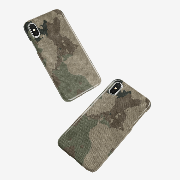 Camo Phone Case | iPhone | Dirty Brown Camouflage