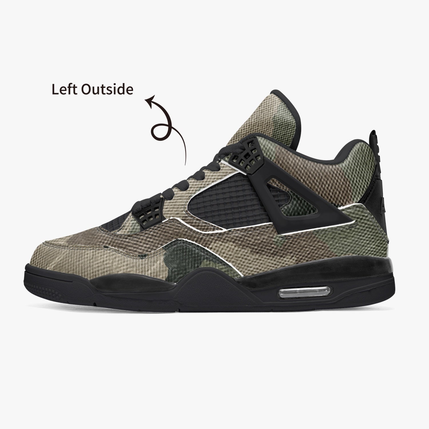 Camo Jordans AJ4 | Dirty Brown Camouflage