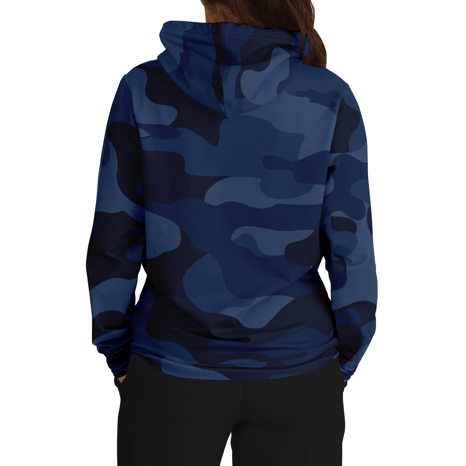 Camo Hoodie | Deep Blue Camouflage Pullover