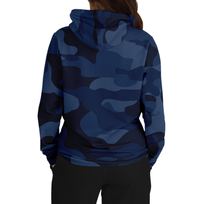 Camo Hoodie | Deep Blue Camouflage Pullover