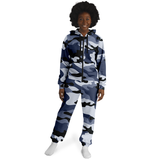 Camo Onesie | Light Blue Camouflage