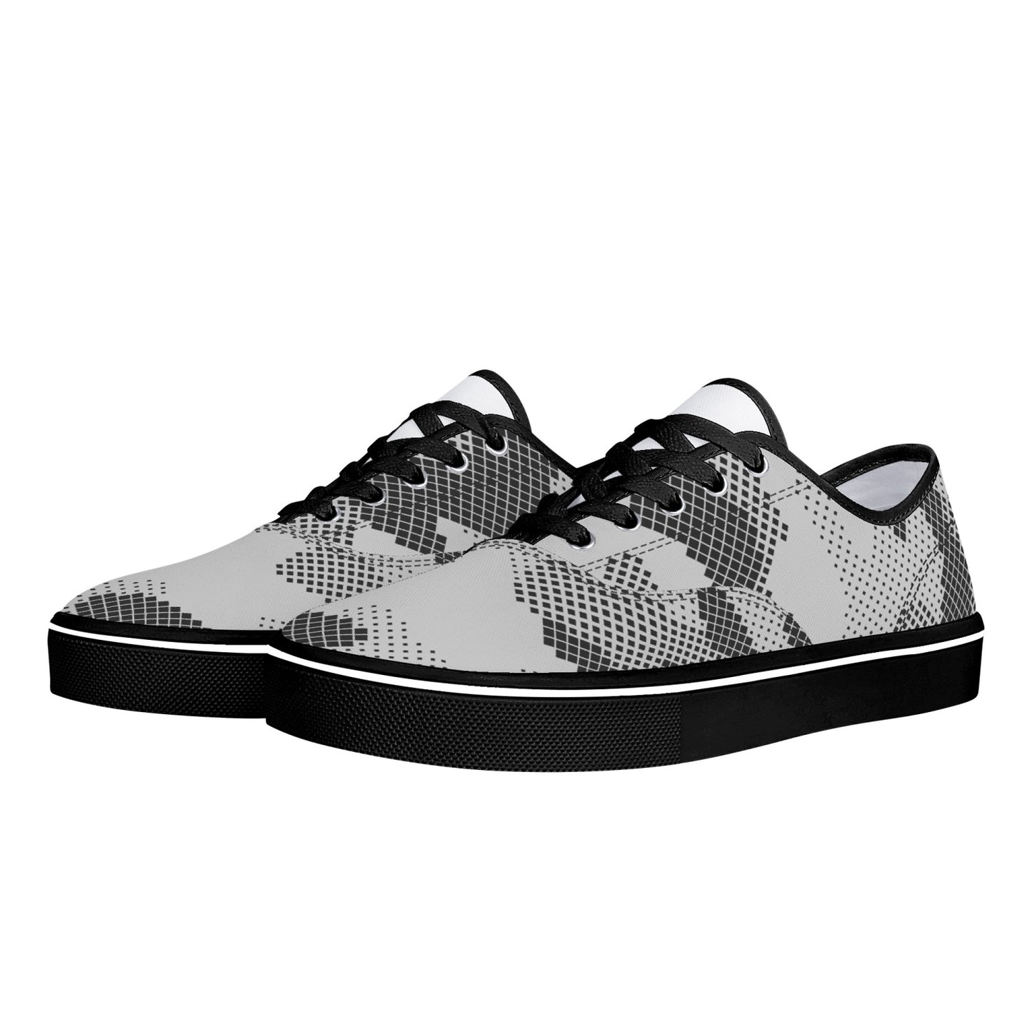 Camo Skate Shoes | Digital Gray Camouflage