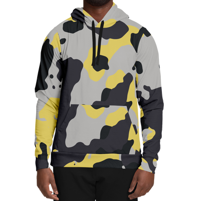 Camo Hoodie | Yellow, Black & Silver Camouflage