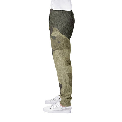 Men's Camo Track Pants | Green Fabric