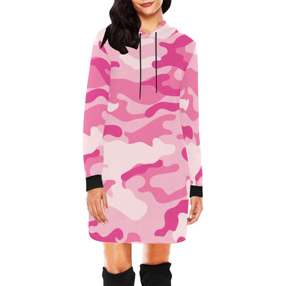 Camo Hoodie Dress | Lavender Pink Camouflage