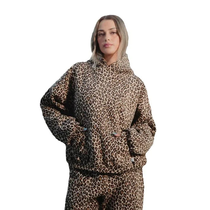 American Vintage Leopard Print Hoodie - Unisex