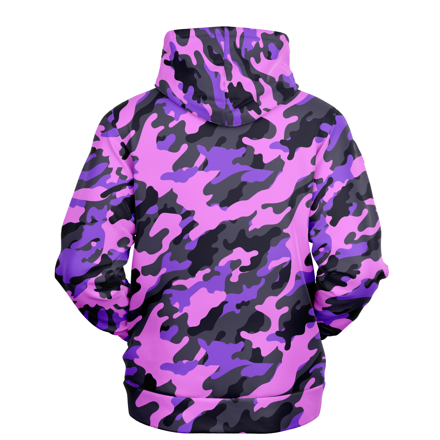 Pink Camo Hoodie | Black & Indigo Mixed Camouflage