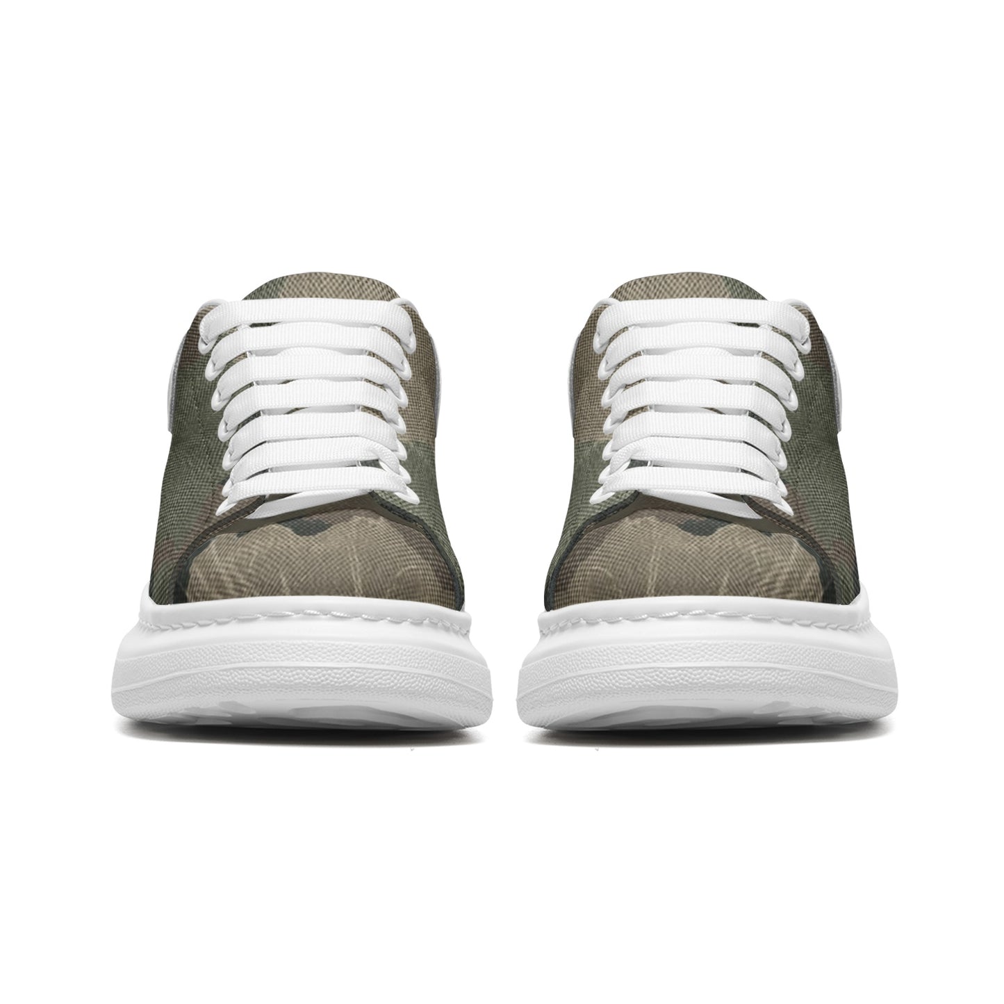 Oversized McQueen Sneakers | Dirty Brown Camouflage