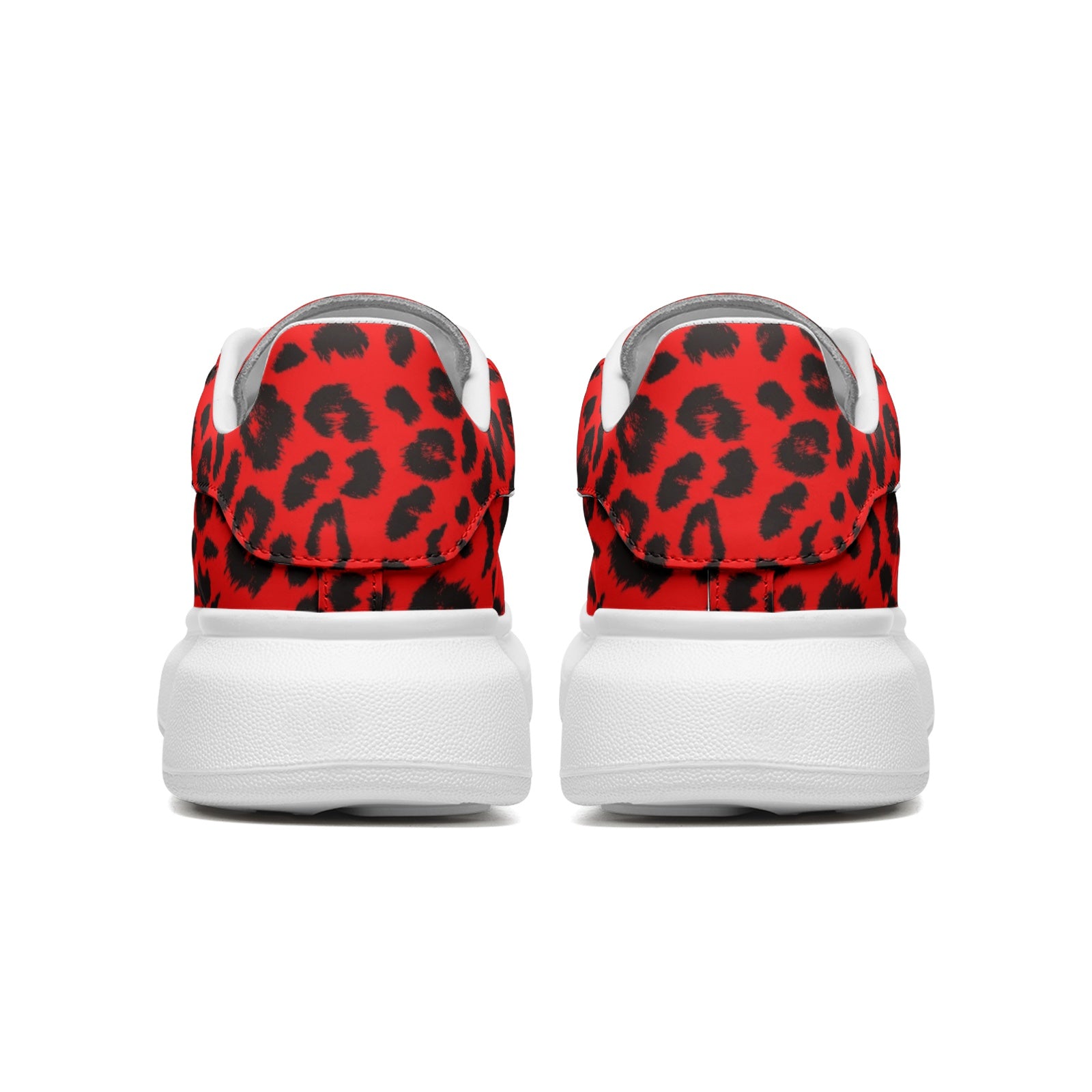 Leopard Sneakers | Oversized McQueens | Red & Black