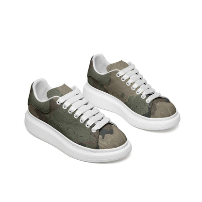 Oversized McQueen Sneakers | Dirty Brown Camouflage