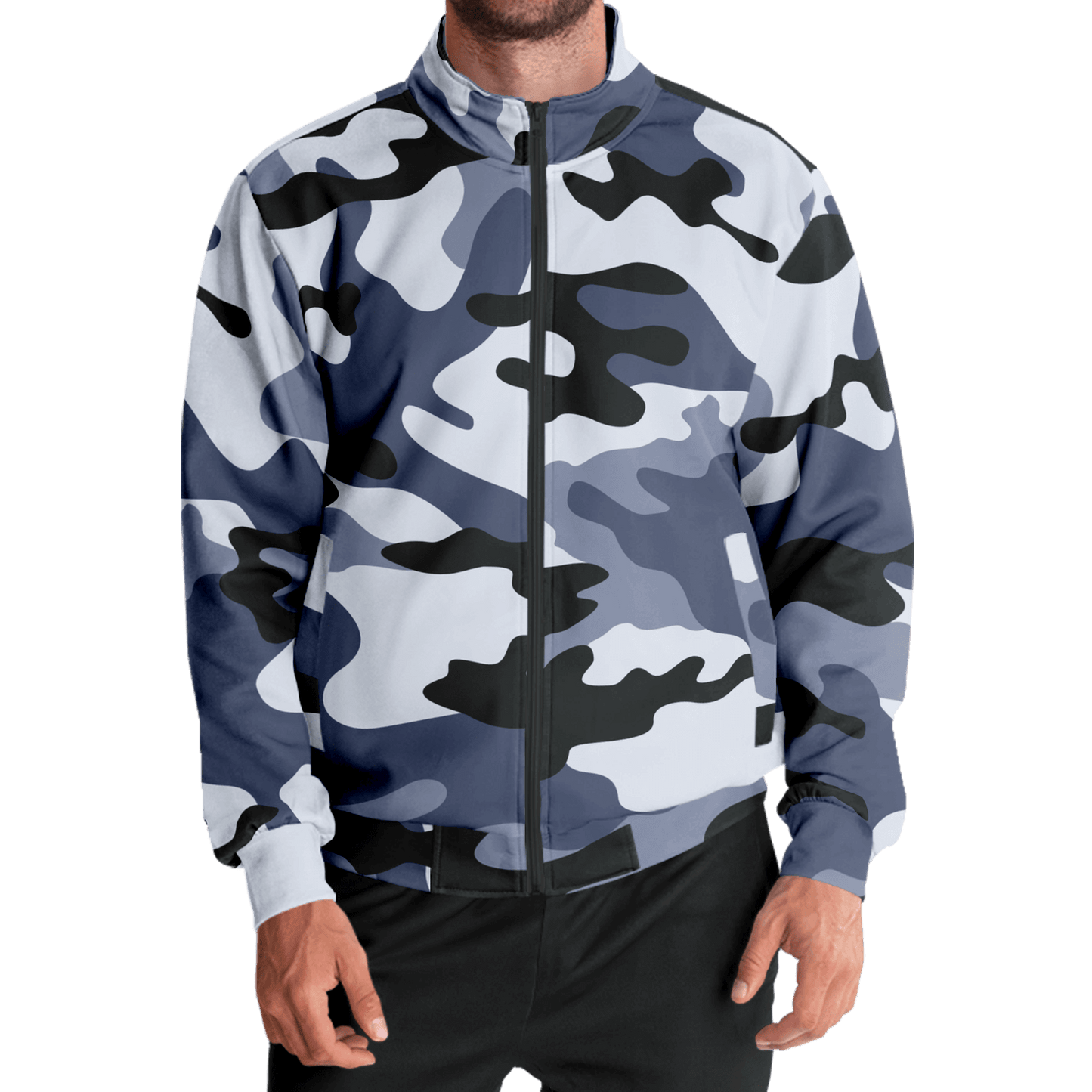 Camo Track Jacket | Light Blue Camouflage