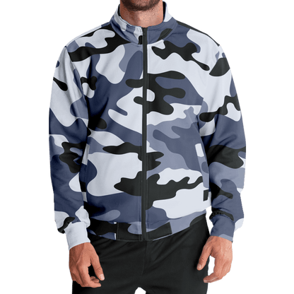 Camo Track Jacket | Light Blue Camouflage