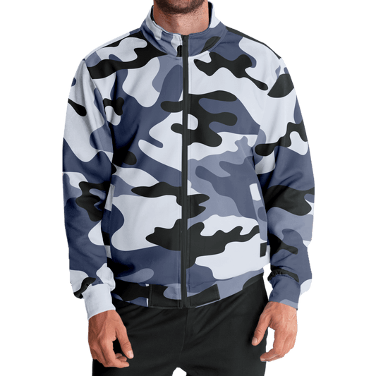 Camo Track Jacket | Light Blue Camouflage