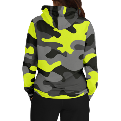 Camo Hoodie | Black, Gray & Yellow Camouflage Pullover