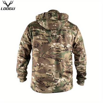 Camo Hunting Hoodie | Men's Wool Lined Warm Pullover