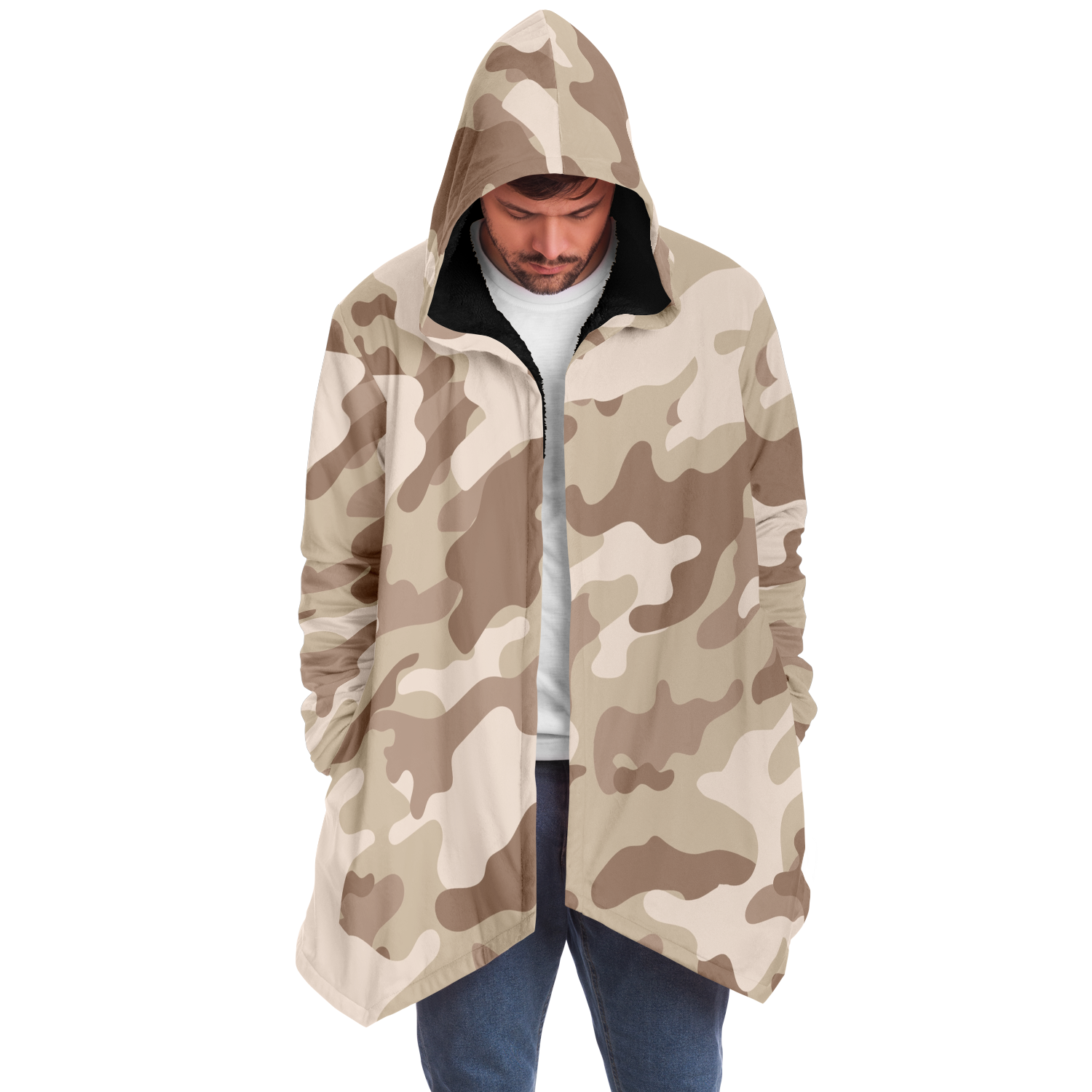 Camo Cloak | Desert Brown Camouflage | Microfleece