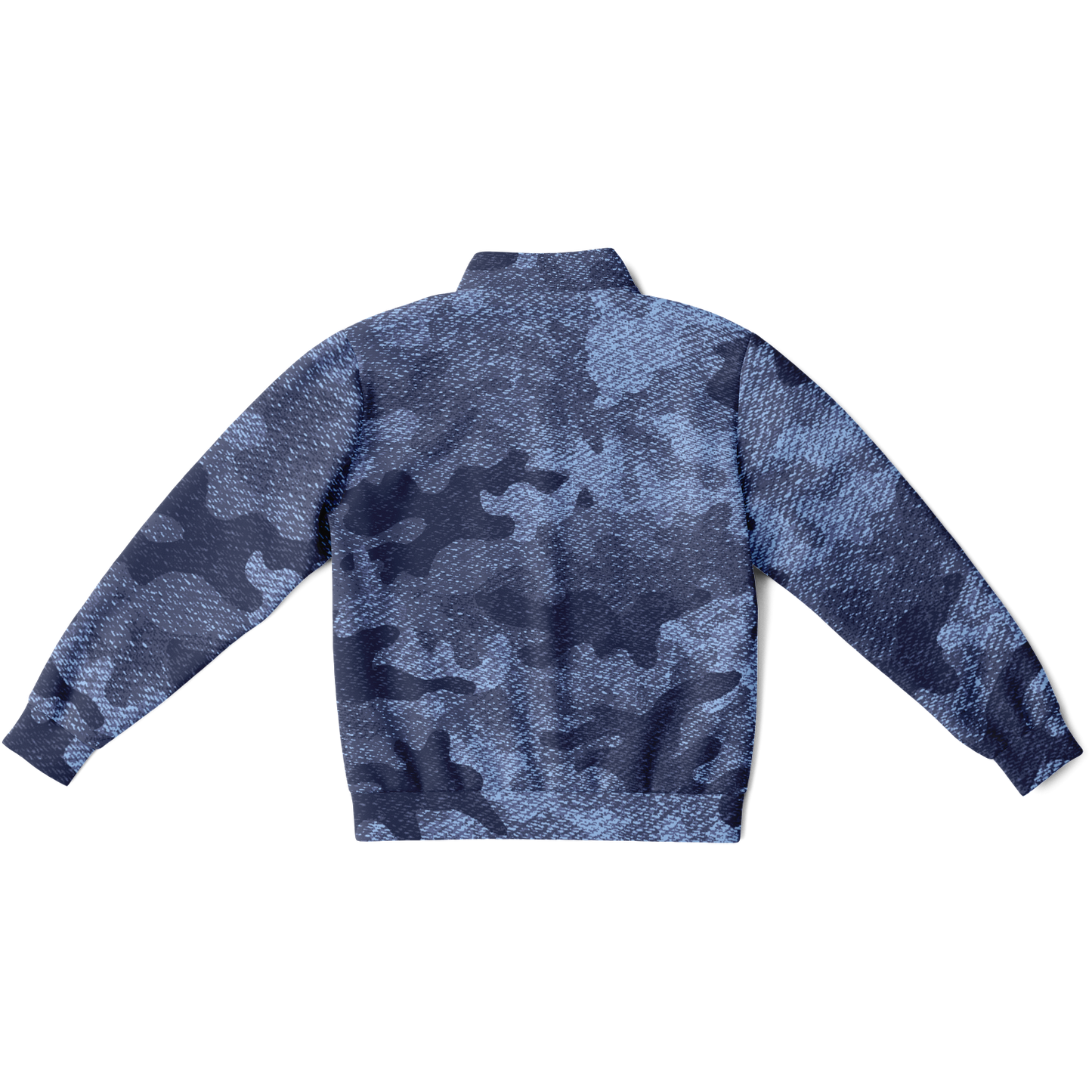 Camo Track Jacket | Denim Blue Camouflage