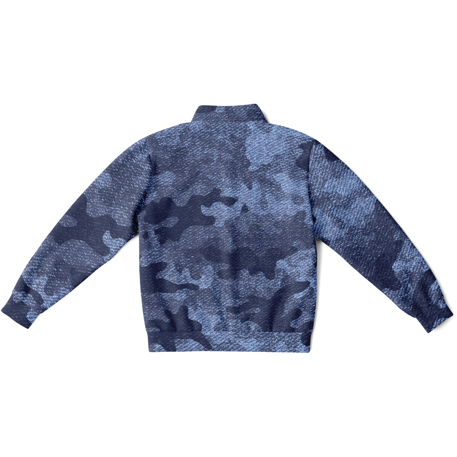 Camo Track Jacket | Denim Blue Camouflage