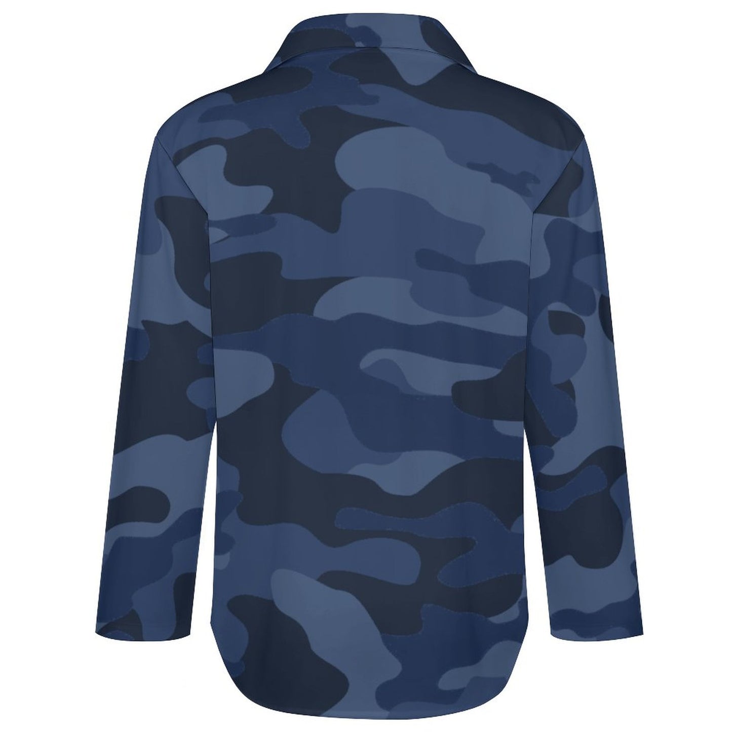 Women's Button-Up Camo Shirt | Deep Blue