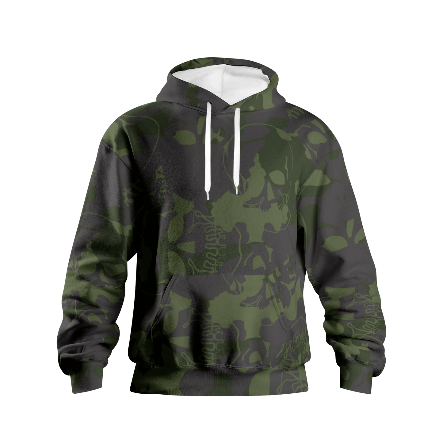 Skulls Camouflage Hoodie For Men | Shades of Green