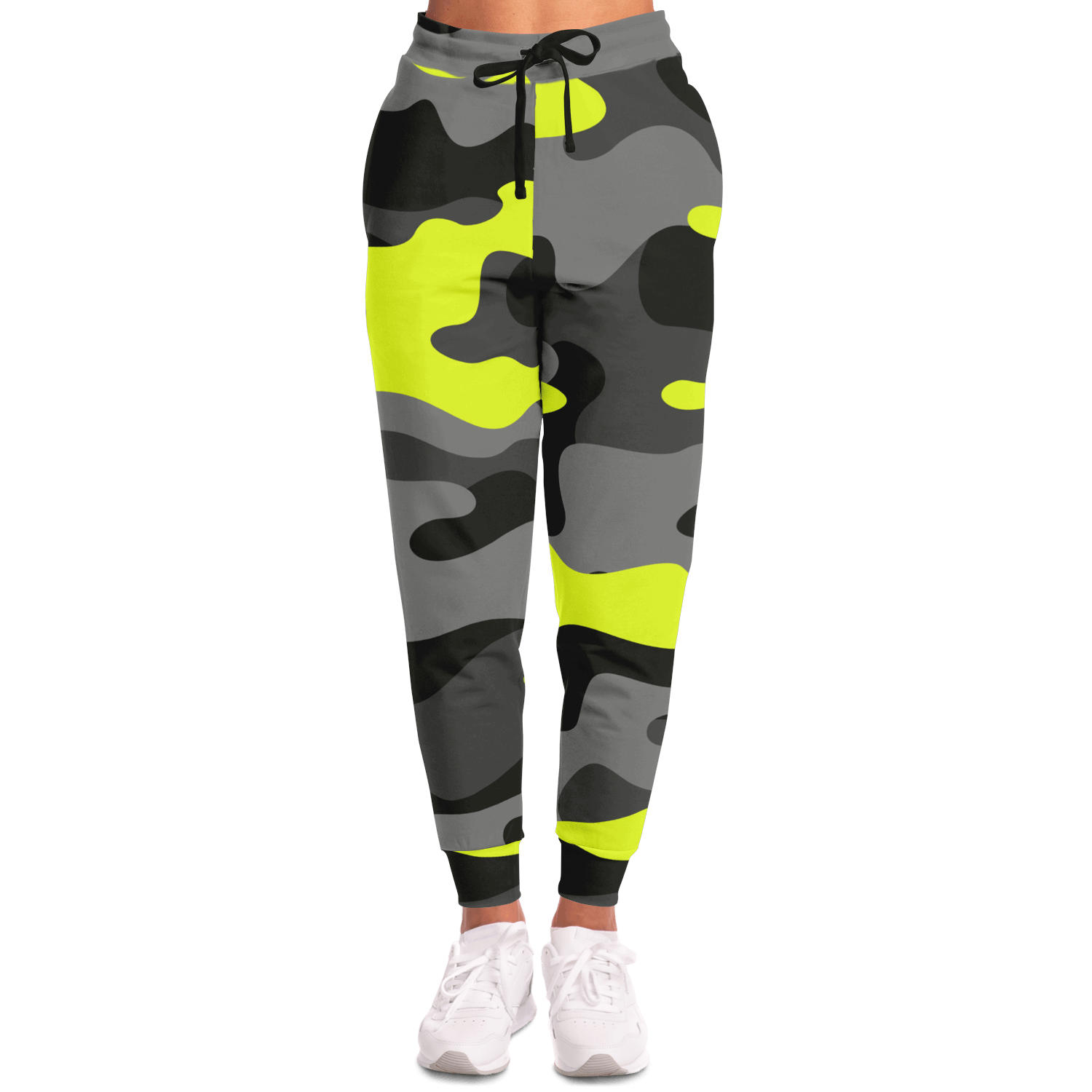 Camo Sweatpants | Unisex | Black, Gray & Yellow