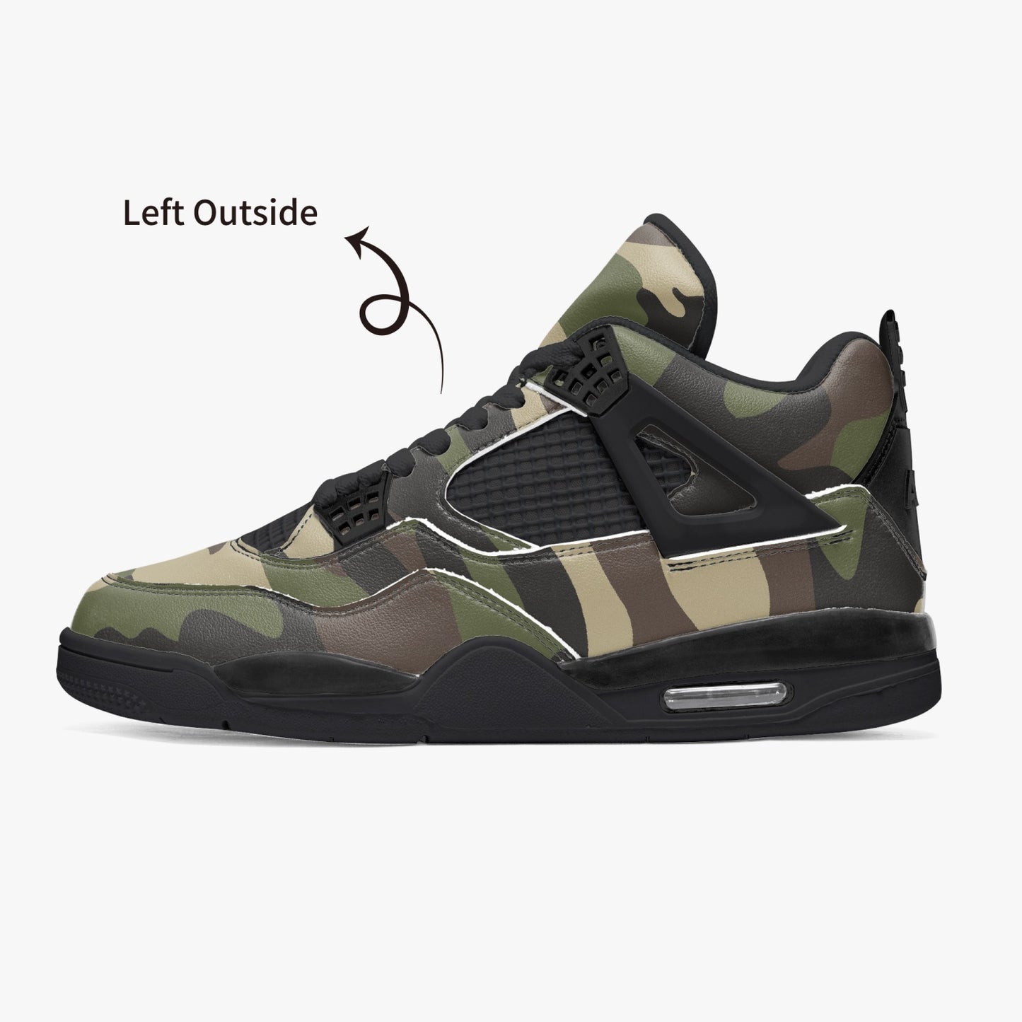 Camo Jordans AJ4 | Classic Green Camouflage