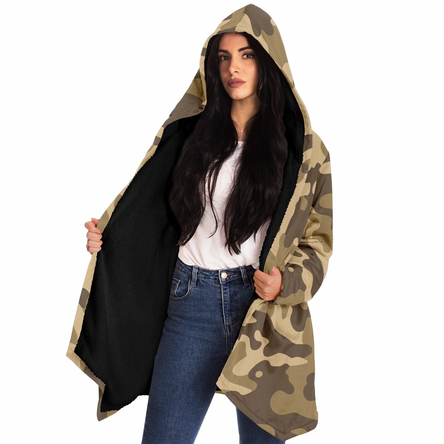 Camo Cloak | Khaki Camouflage | Microfleece