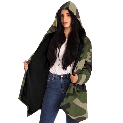 Camo Cloak | Classic Green Camouflage | Microfleece