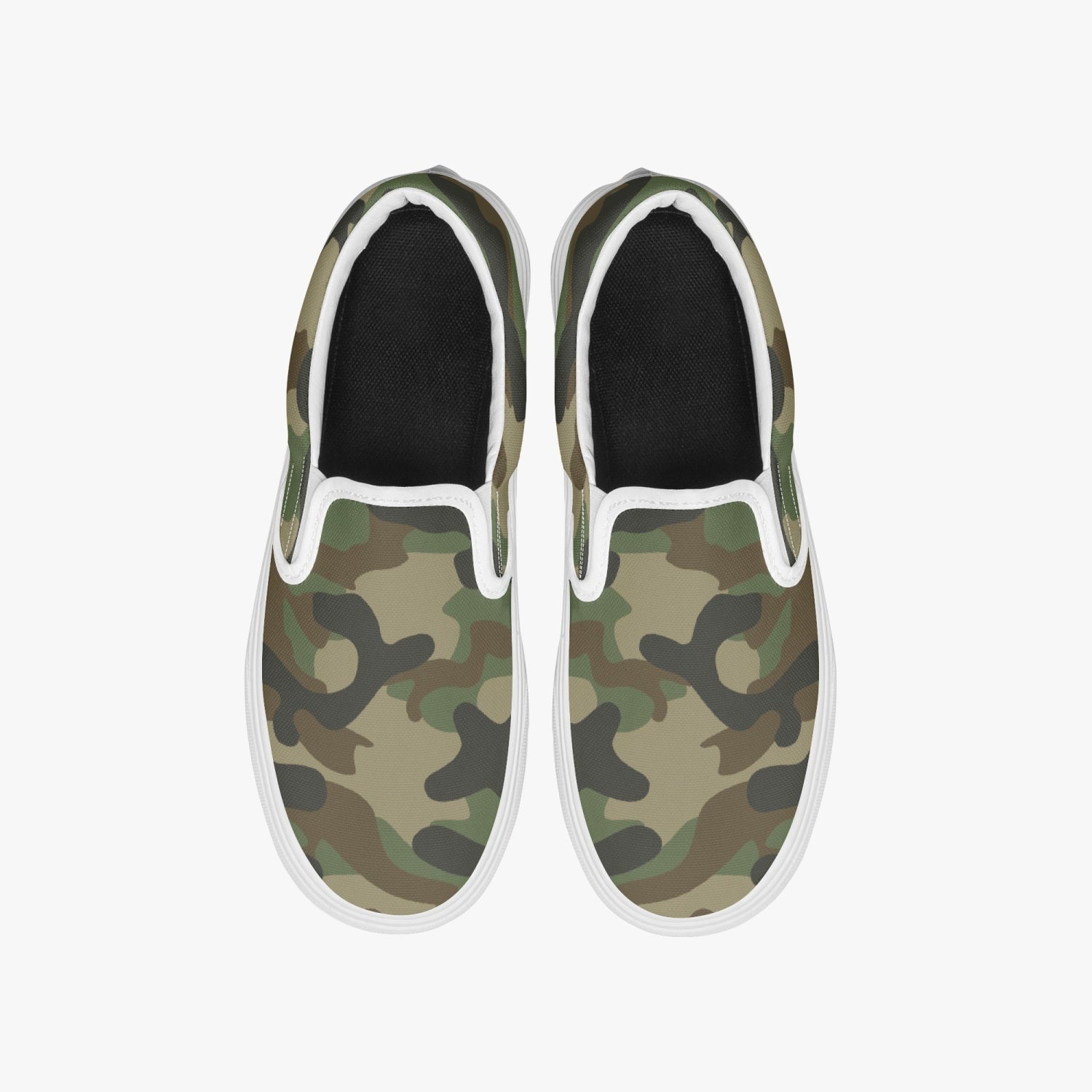 Camo Slip-On Shoes | Military Brown Camouflage