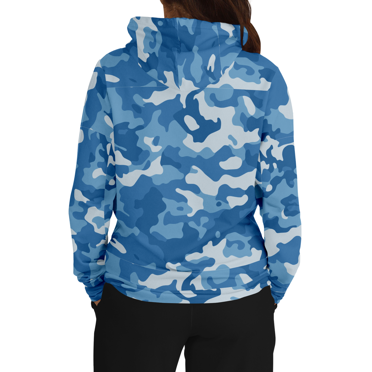 Military Blue Camo Hoodie | Modern Army-Inspired Pattern