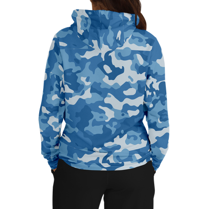 Military Blue Camo Hoodie | Modern Army-Inspired Pattern