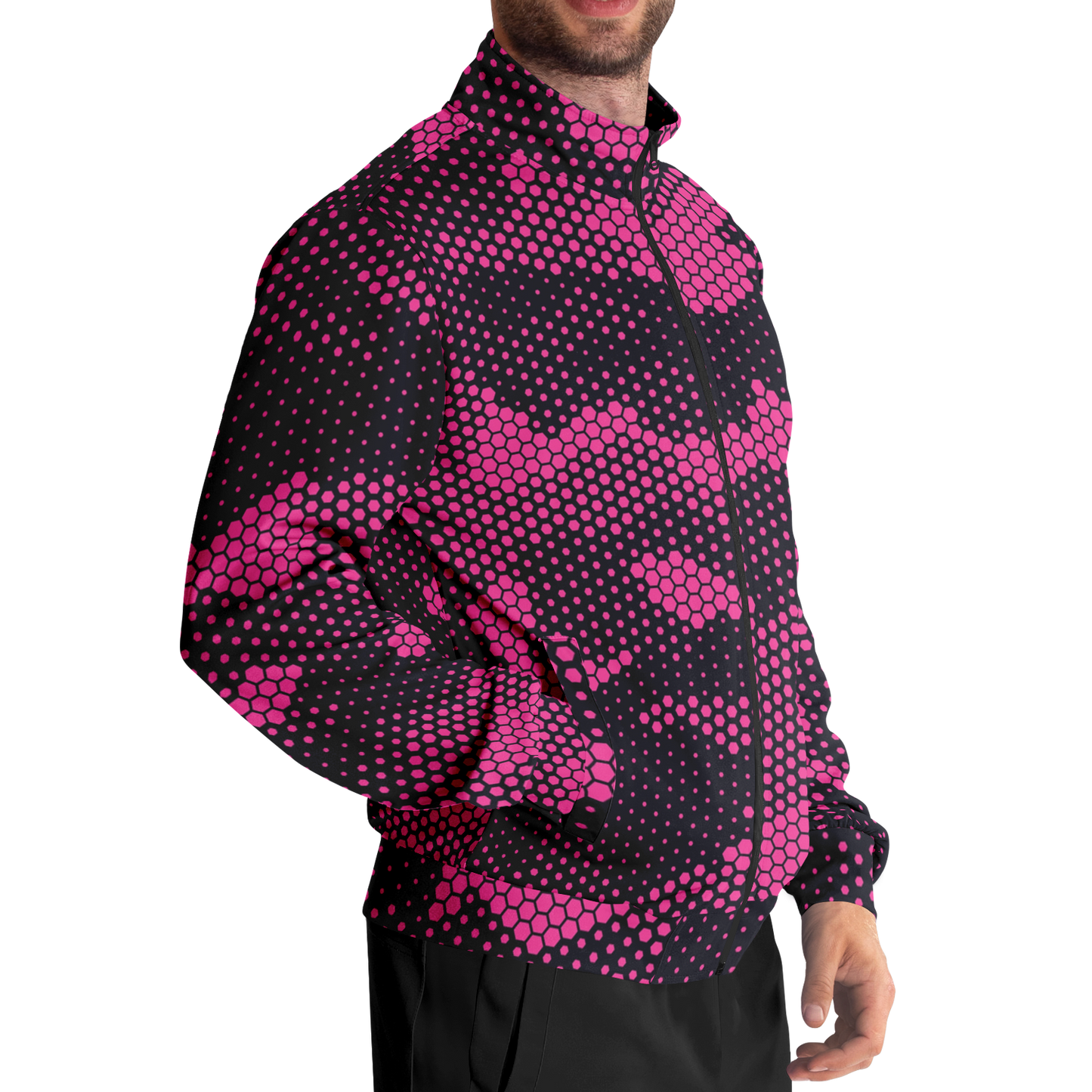 Camo Track Jacket | Pink Digital Camouflage