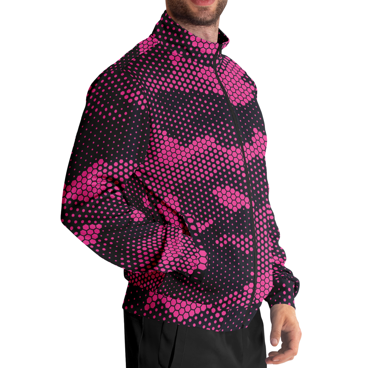 Camo Track Jacket | Pink Digital Camouflage