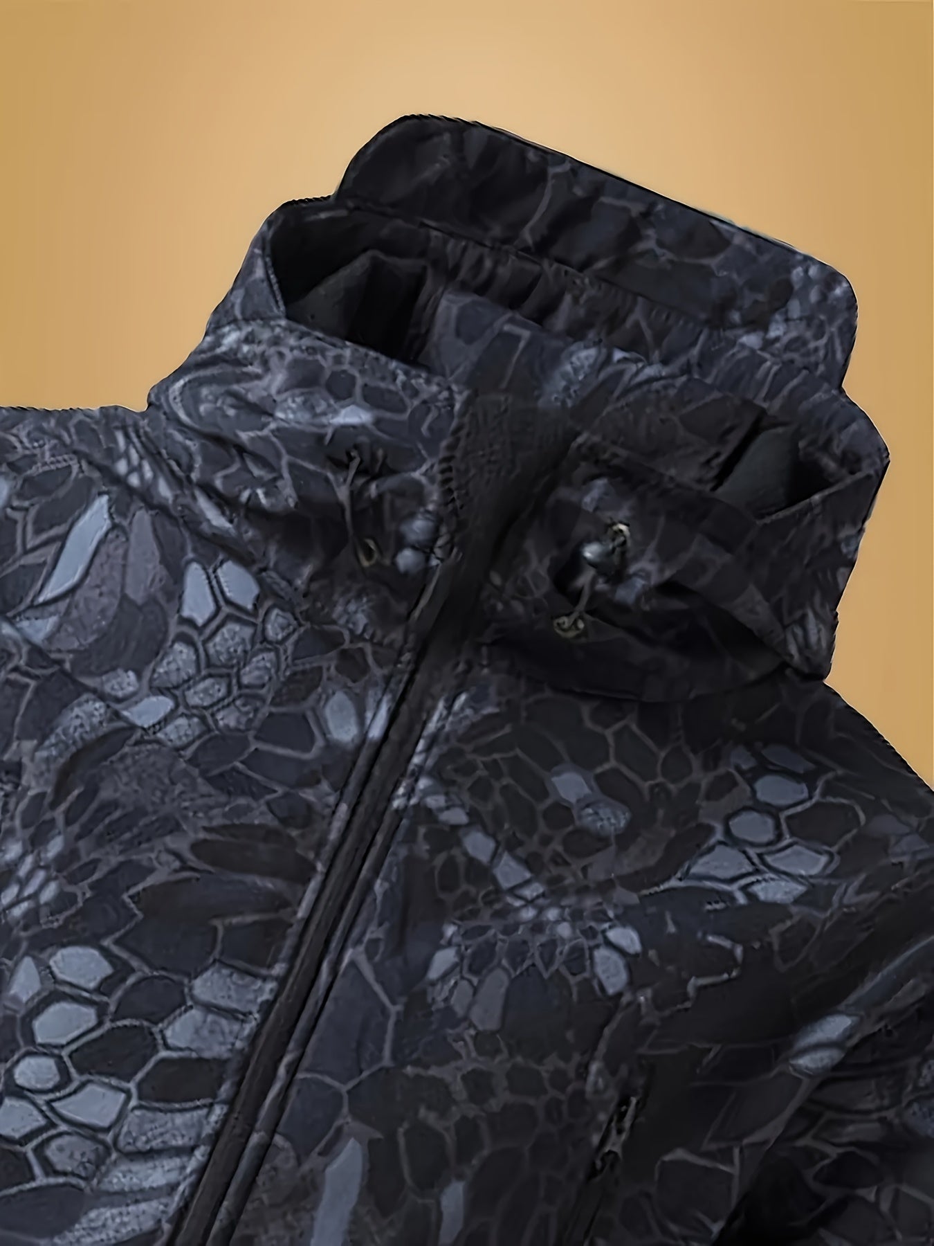 Men's Camo Softshell Jacket | Waterproof Hooded Outdoor Gear