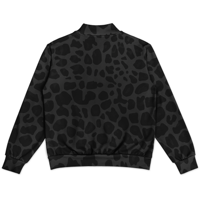 Baseball Jacket in Black Puma Print | Heavyweight Unisex