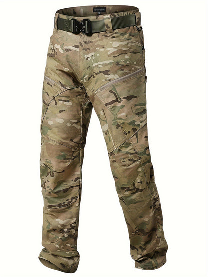 Men's Stretch Tactical Pants with Pockets | Camo Pattern