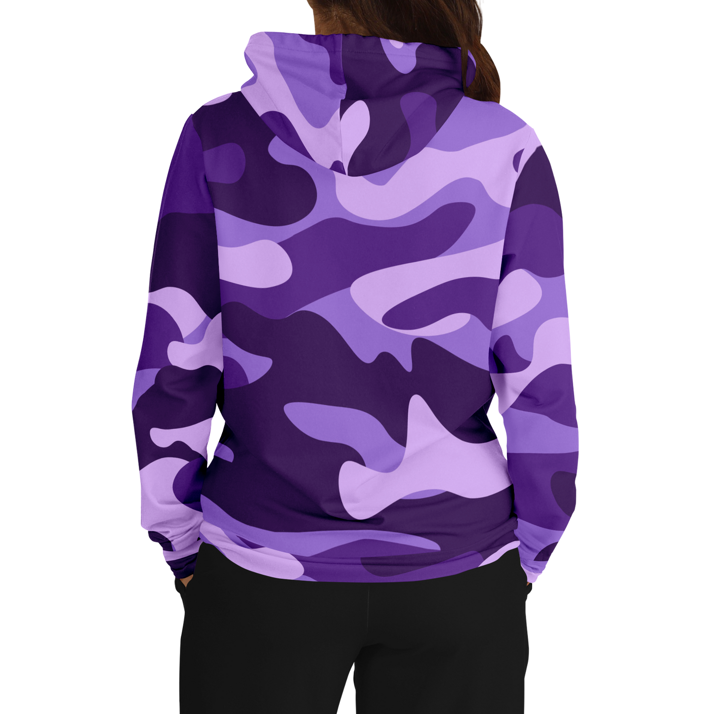 Camo Hoodie | Purple, Blue & Mauve Camouflage Pullover