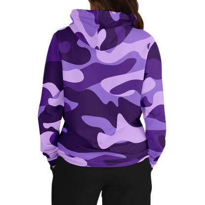 Camo Hoodie | Purple, Blue & Mauve Camouflage Pullover