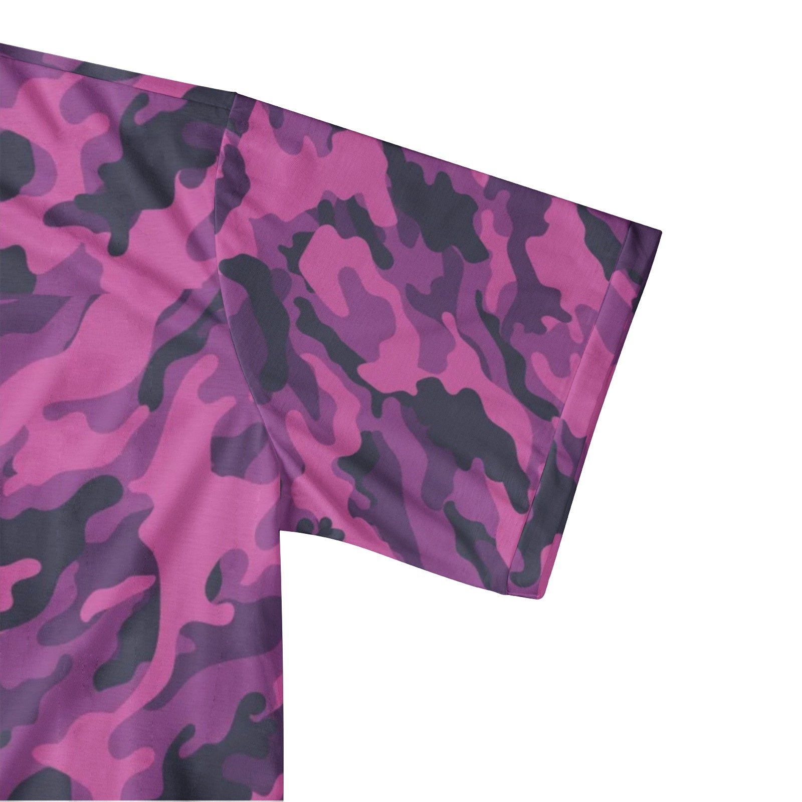 Pink Camo Golf Shirt | Mixed Blue & Magenta Camouflage