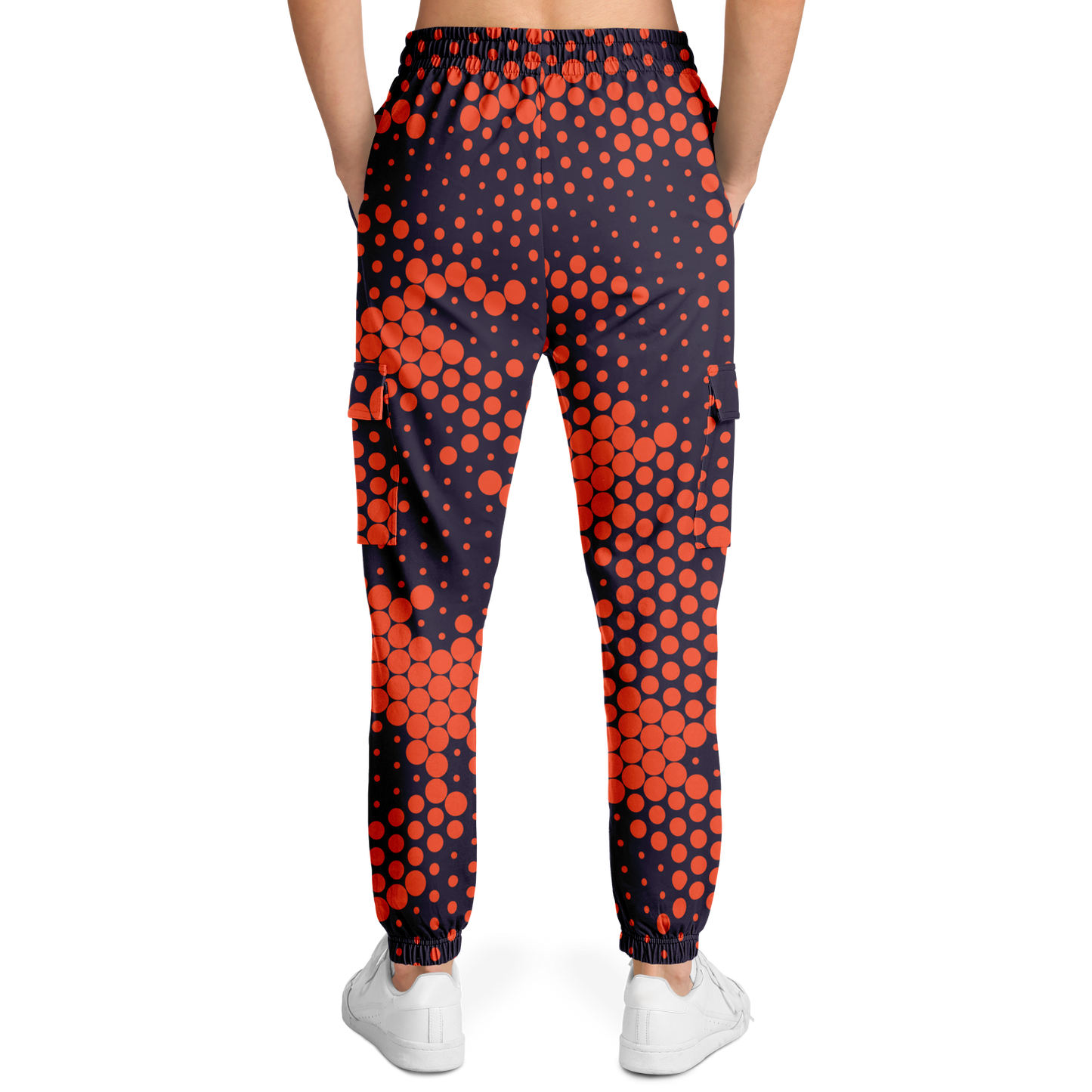 Camo Cargo Pants | Unisex | Orange & Blue Digital